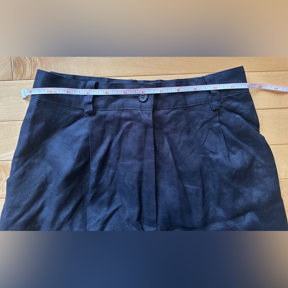 INC International Concepts vintage dark blue linen shorts - Picture 4 of 7